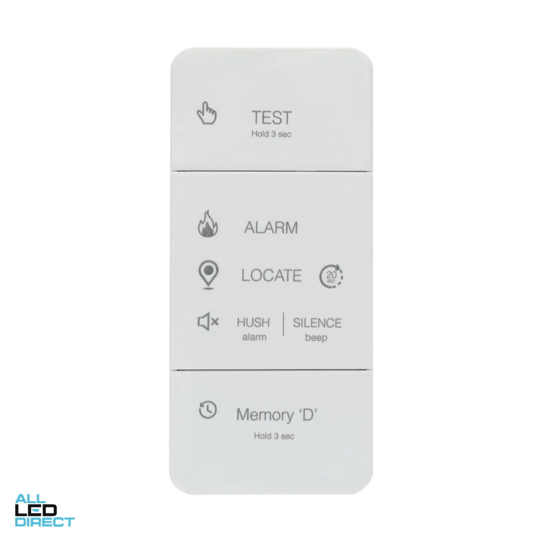 Red Smoke Alarms Relay Base(NOT WIFI) for Main Powered Smoke Alarms ALL LED Direct