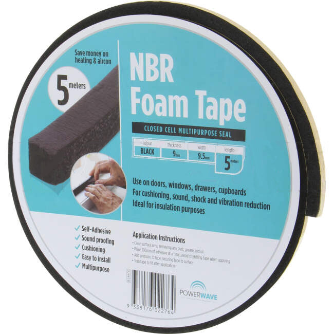 Powerwave NBR Foam Racking Tape For Use With Frameless Glass Solar Panels