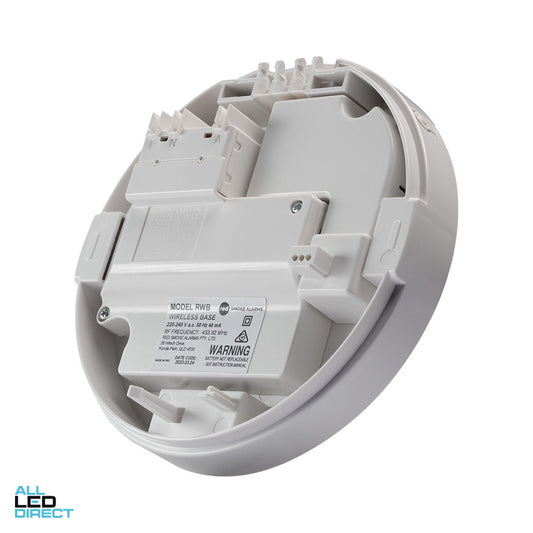 Red Smoke Alarms Wireless Smoke Alarm Mounting Base With 10 Year Li Backup For Use With R240 & R240RC ALL LED Direct