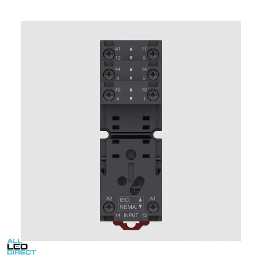 Schneider Relay Base Suits RXM2 Relays 2 Pole ALL LED Direct