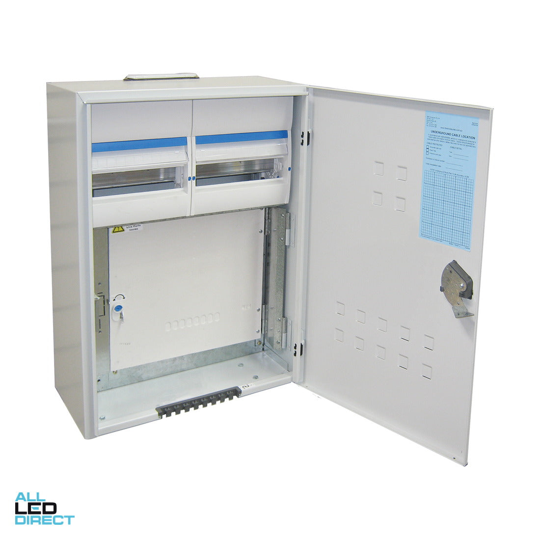 B&R SA Horizon 24 Pole Domestic and Light Commercial Meter Box For Single and Multi-Phase Installations AS/NZS3012 IP23 Grey