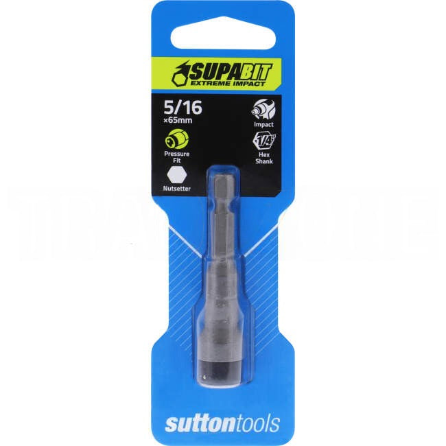 Sutton 5/16 x 65mm SUPABIT EXTREME IMPACT Nutsetter With Pressure Fit