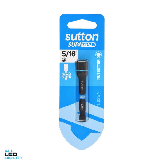 Sutton Tools 5/16 Inch x 65mm SUPATORQ Magnetic Nutsetter Bit