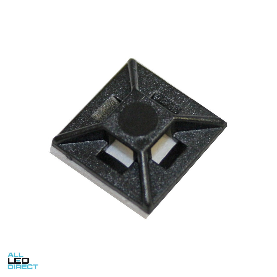 Cabac 27.7mm x 27.7mm Sticky Back Self Adhesive Cable Tie Mounts Pack Of 100