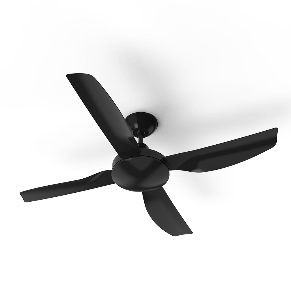 Atom 1220mm (48') SANUR DC 4 Blade Ceiling Sweep Fan With ABS Blades Black