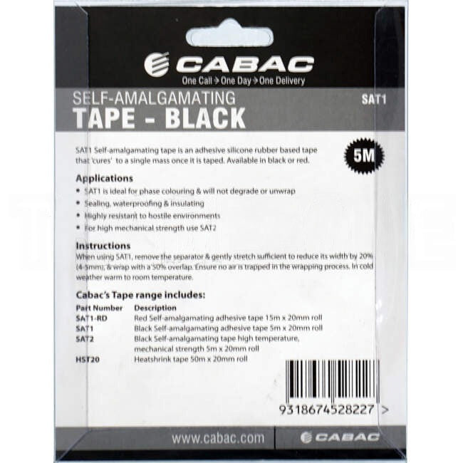 Cabac 20mm x 5 Metres Self-Amalgamating Tape