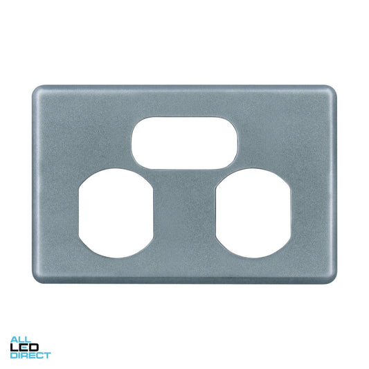 Clipsal SLIMLINE Double Internal Powerpoint Cover Plate Gold ALL LED Direct