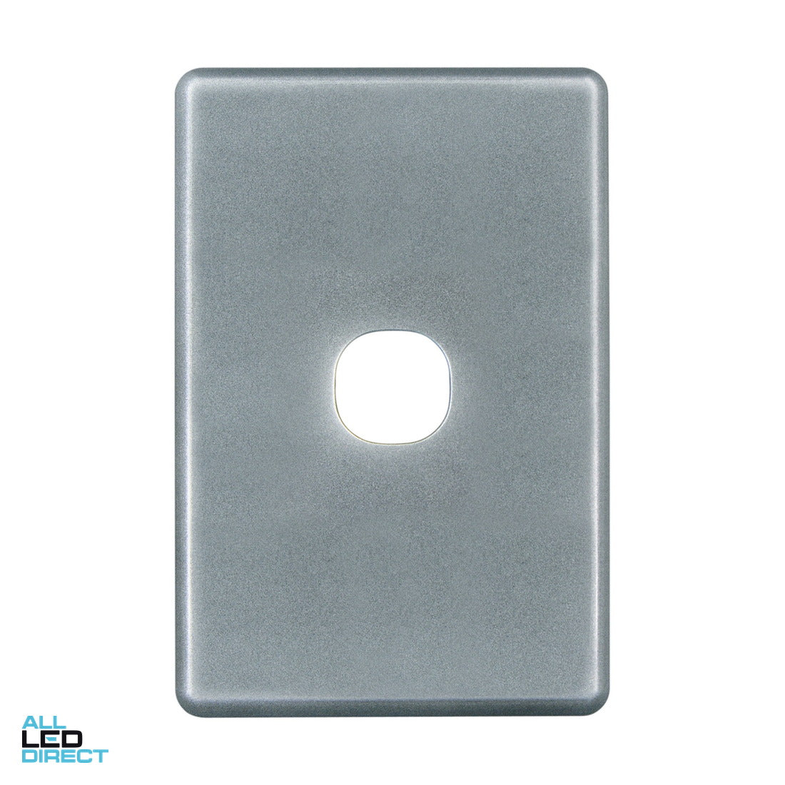 Clipsal 1 Gang SLIMLINE Internal Switch Cover Plate Chrome Shadow ALL LED Direct