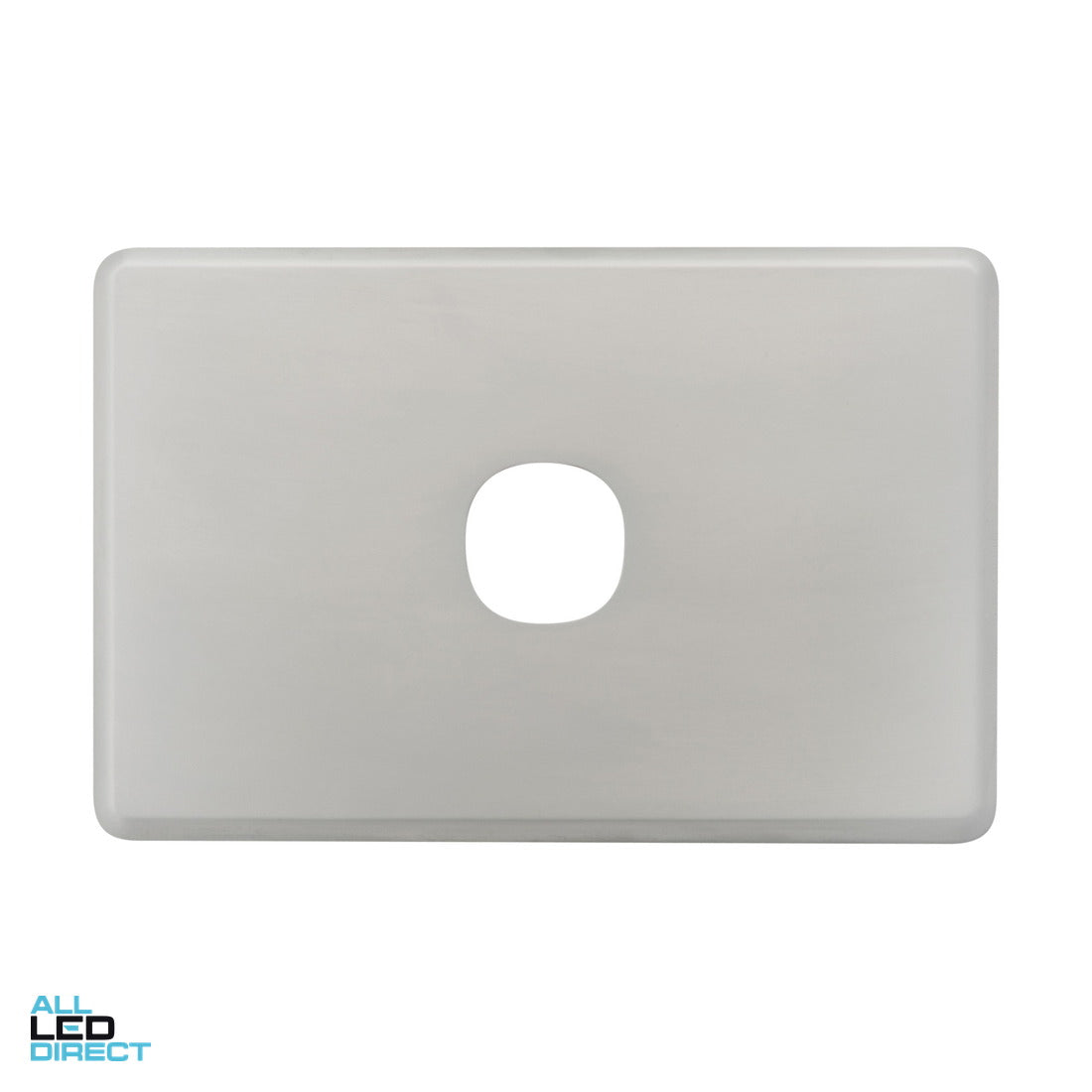 Clipsal 1 Gang SLIMLINE Internal Switch Cover Plate Brushed Aluminium ALL LED Direct