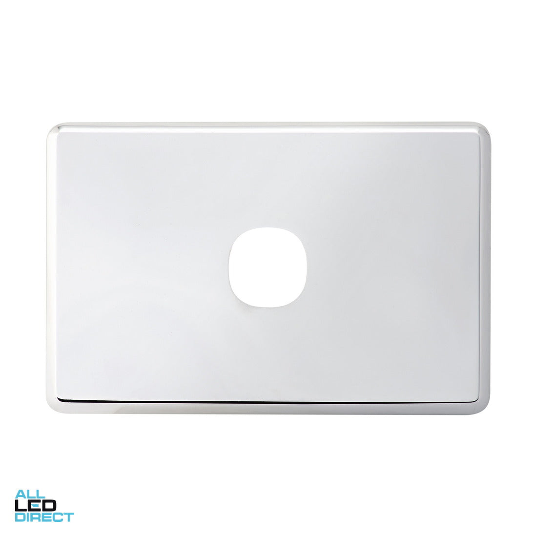 Clipsal 1 Gang SLIMLINE Internal Switch Cover Plate Chrome ALL LED Direct