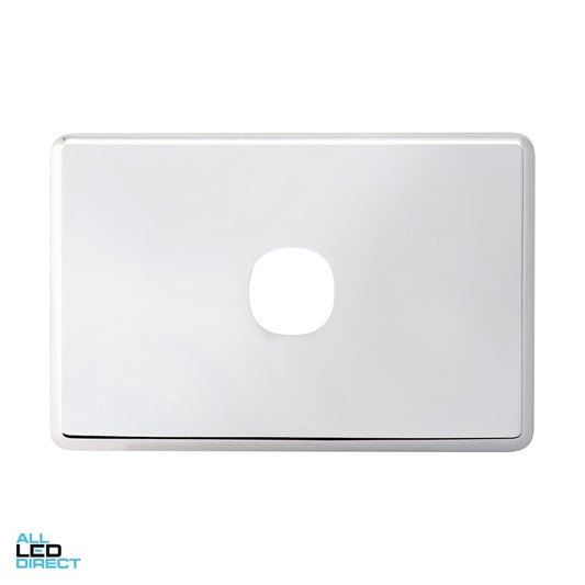 Clipsal 1 Gang SLIMLINE Internal Switch Cover Plate Chrome ALL LED Direct