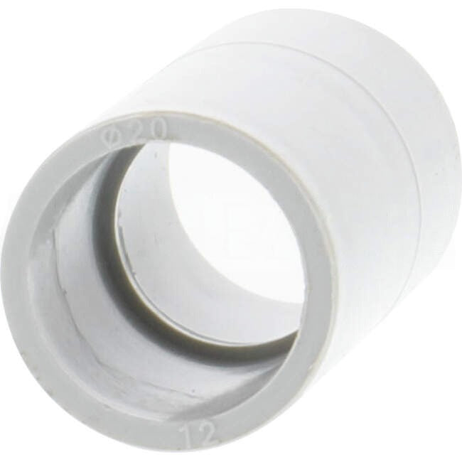 GTS 20mm Medium Duty Plain to Plain Conduit Coupling Grey