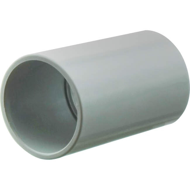 GTS 40mm Medium Duty Plain to Plain Conduit Coupling Grey