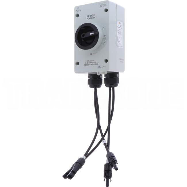 PGK 1000 Volts 32 Amp 4 Pole DC Isolator With Genuine MC4 Connectors And 200mm Lead Includes Inbuilt Vent
