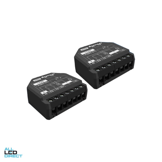 Shelly 2PM Gen3 Wi-Fi Double Relay and Motor Controller ALL LED Direct