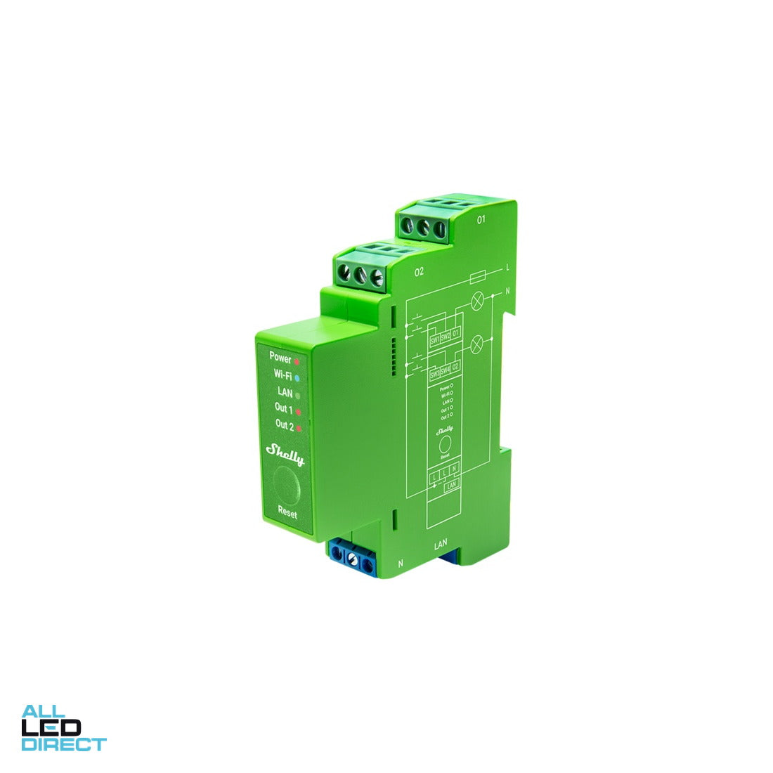 Shelly Pro Dimmer 2PM ALL LED Direct
