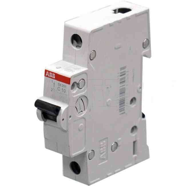 ABB 10 Amp Miniature Circuit Breaker MCB C Curve 1 Pole 6kA - Default Title (SH201C10)