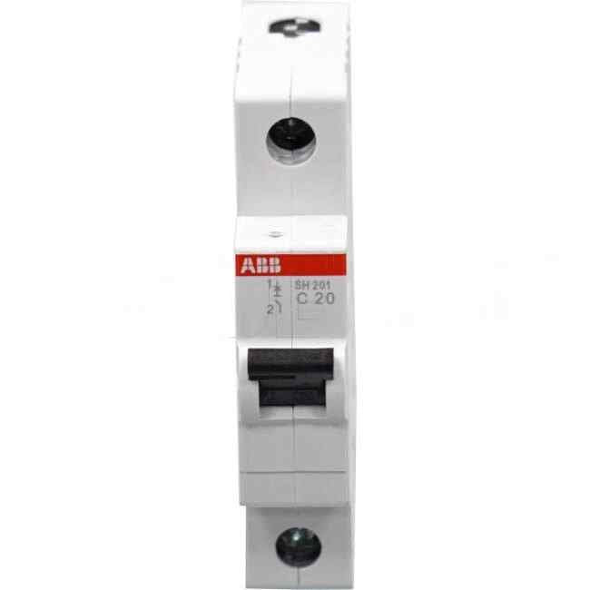 ABB 20 Amp Miniature Circuit Breaker MCB C Curve 1 Pole 6kA - Default Title (SH201C20)