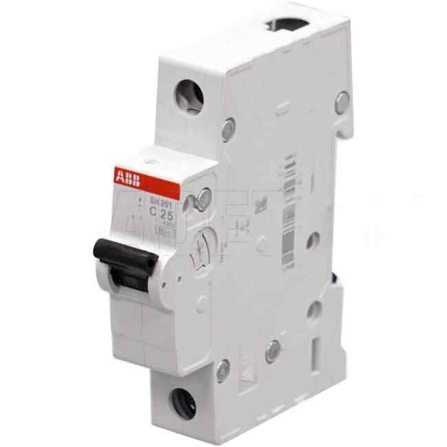 ABB 25 Amp Miniature Circuit Breaker MCB C Curve 1 Pole 6kA - Default Title (SH201C25)