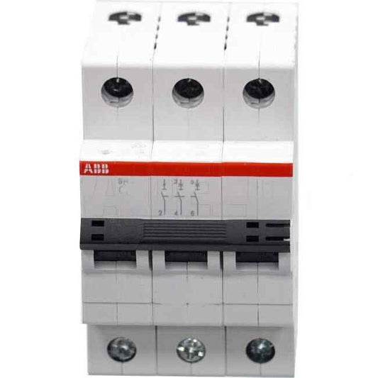 ABB 10 Amp Miniature Circuit Breaker MCB C Curve 3 Pole 6kA - Default Title (SH203C10)