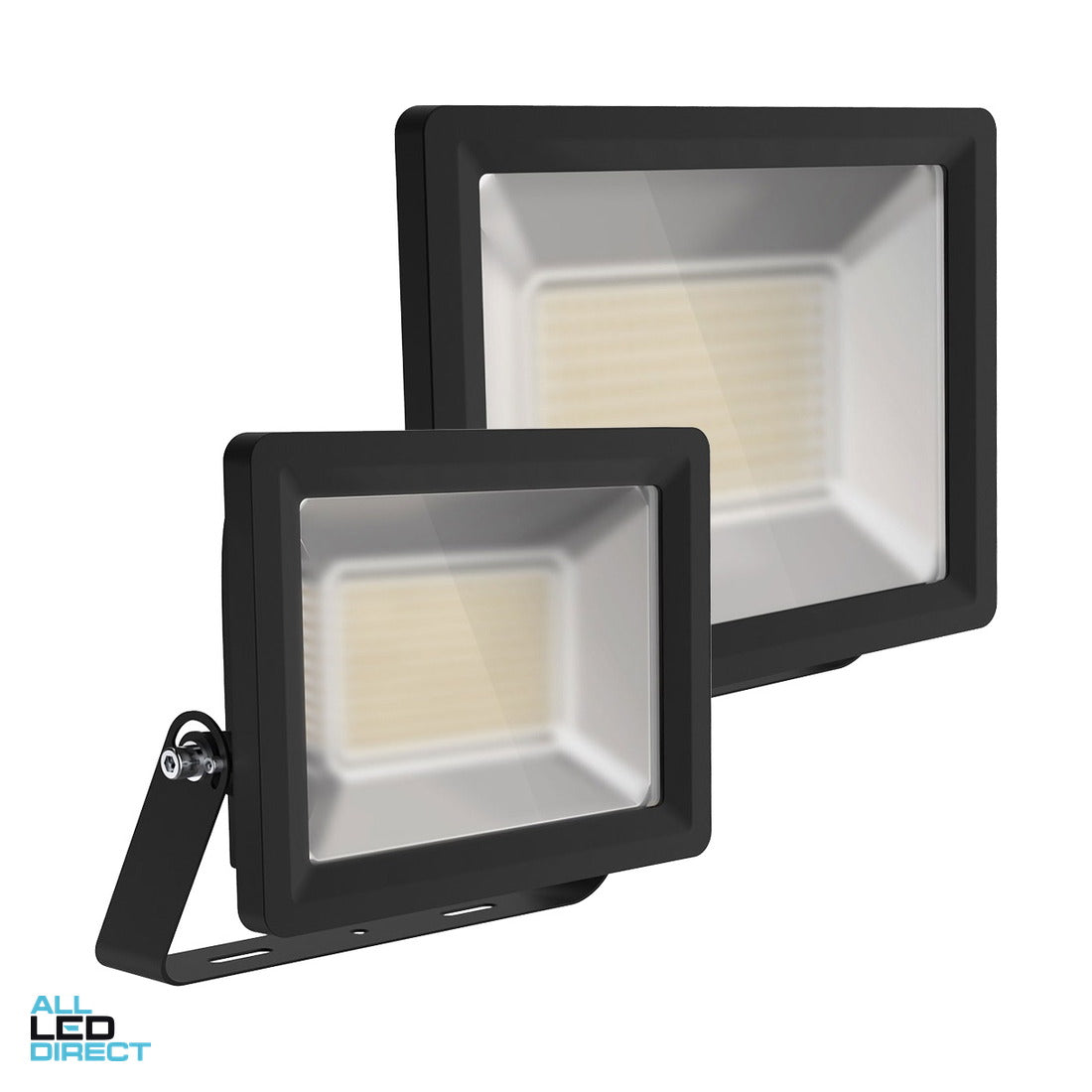 Pierlite 100 W IP65 LED Floodlight Black 4000 K 10000lm ALL LED Direct