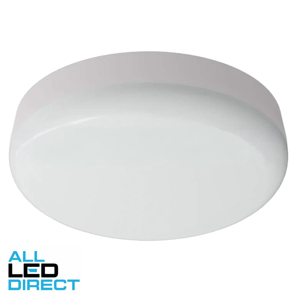 SAL 21/30 Watt 200mm JUNEE LED Oyster Light with Corridor Function White 3000/4000/5700k