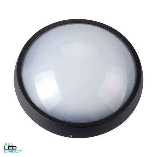 SAL 12 W 210 mm BUTTON LED Bunker Light Black IP65 5000 K 800lms