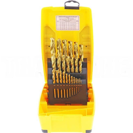 Sheffield ALPHA GOLD 25 Piece Premium Metric Drill Bit Set