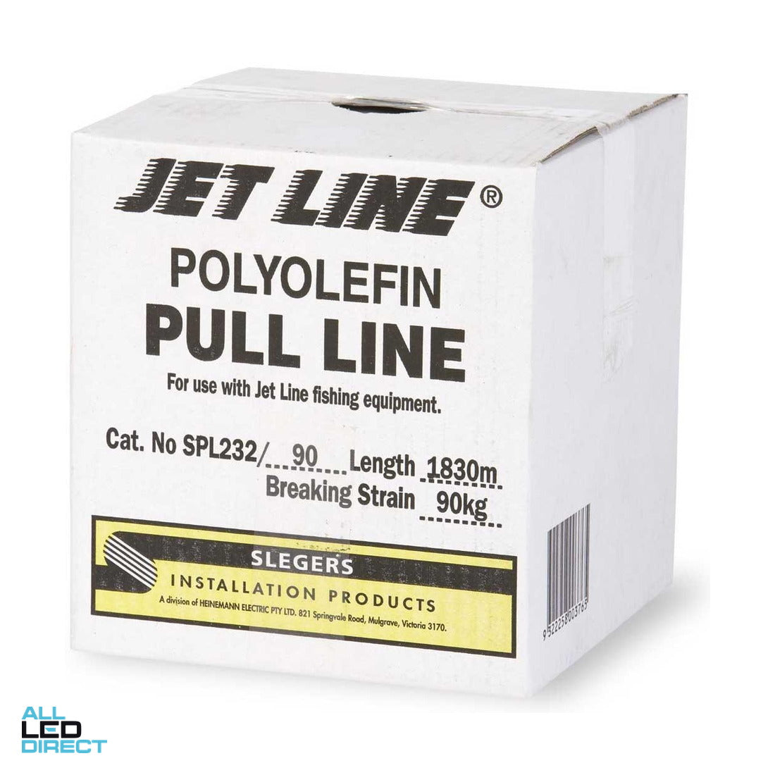 Slegers JET LINE 90kg High Strength Polyolefin Pull Line 1830 Meter Spool