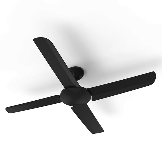 Atom 1320mm (52') SPLASH DC 4 Blade Ceiling Sweep Fan With ABS Blades Black