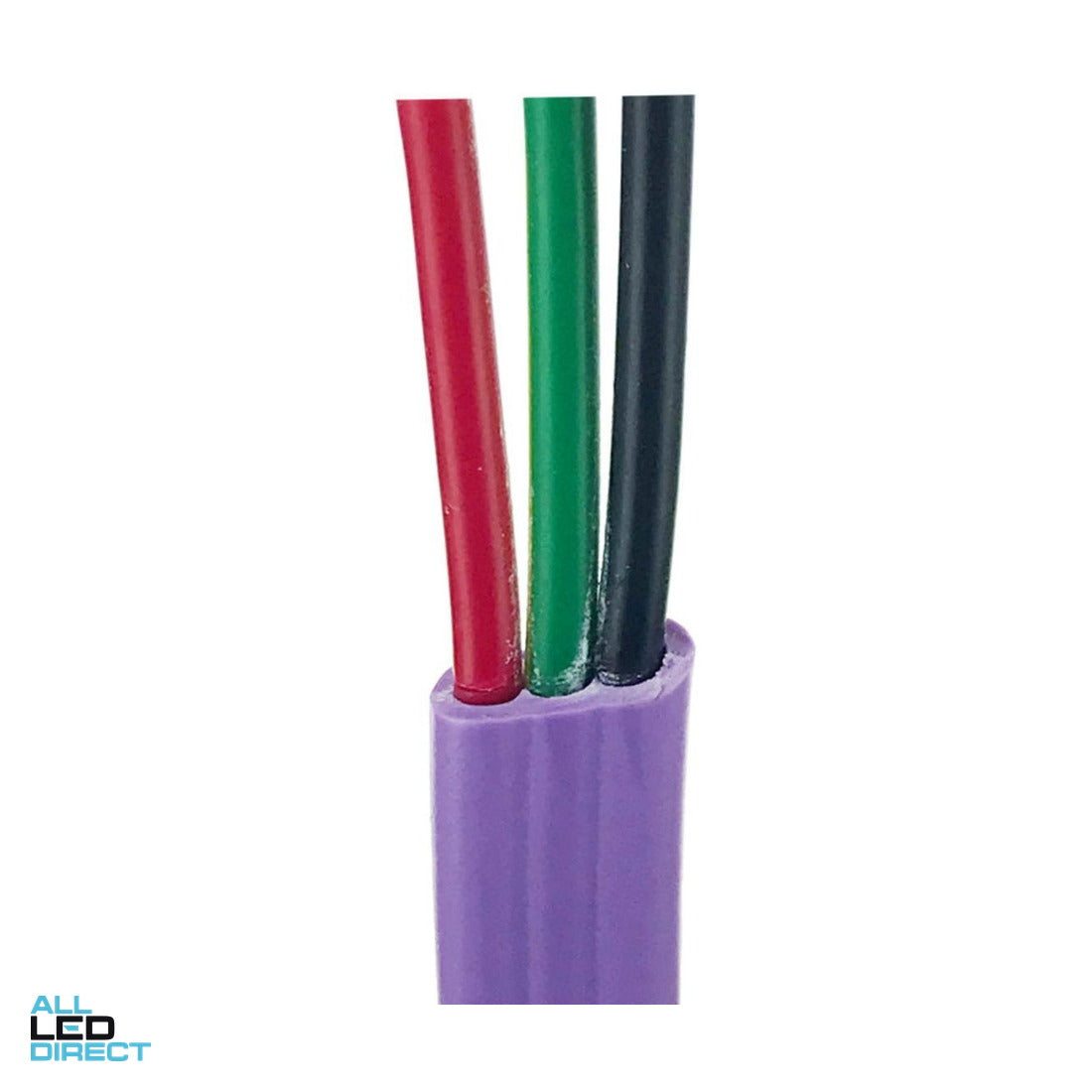 Electra 1.5mm 2 Core & Earth Flat Cable Non Migratory Purple 100 Metre Drum