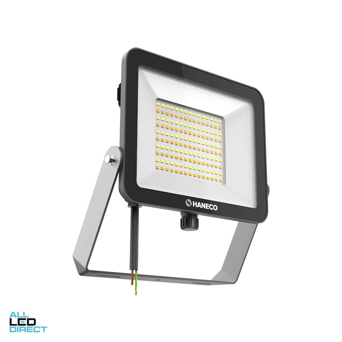 Haneco 75/100 W STAX G4 Weatherproof IP66 LED Floodlight Black 3000/4000/5000 K 12000lms ALL LED Direct
