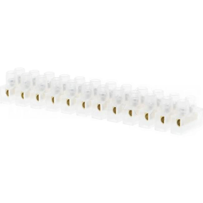 Matelec 3 Amp Terminal Block Strip Connector With 4mm Holes Natural