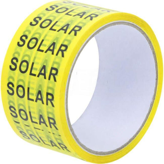 Industrial Engraving Solutions Solar DC Warning Tape 25 Metres