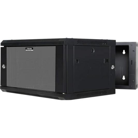 SharkRack 6RU 600mm x 550mm Wall Mounted Rack Hinged