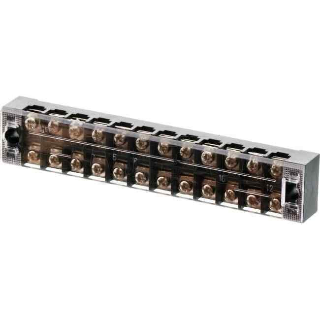 Dore 20 Amp Terminal Block Strip Connector Black - Default Title (TB212)