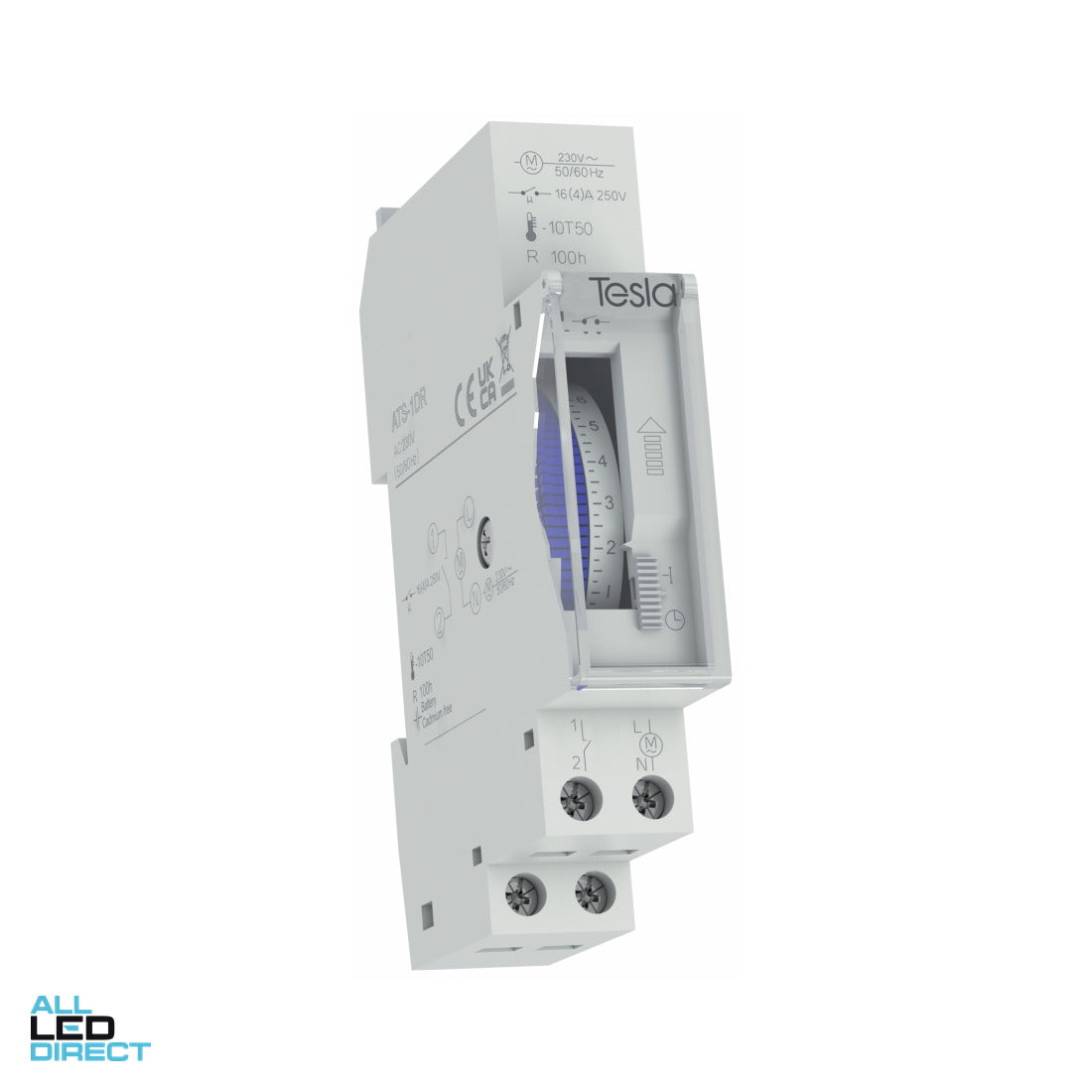 Tesla 16 Amp Analogue Time Switch With Daily Cycle 230 Volt ALL LED Direct