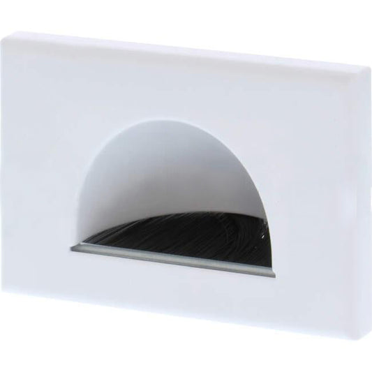 Tesla Reverse Bullnose Wall Plate White