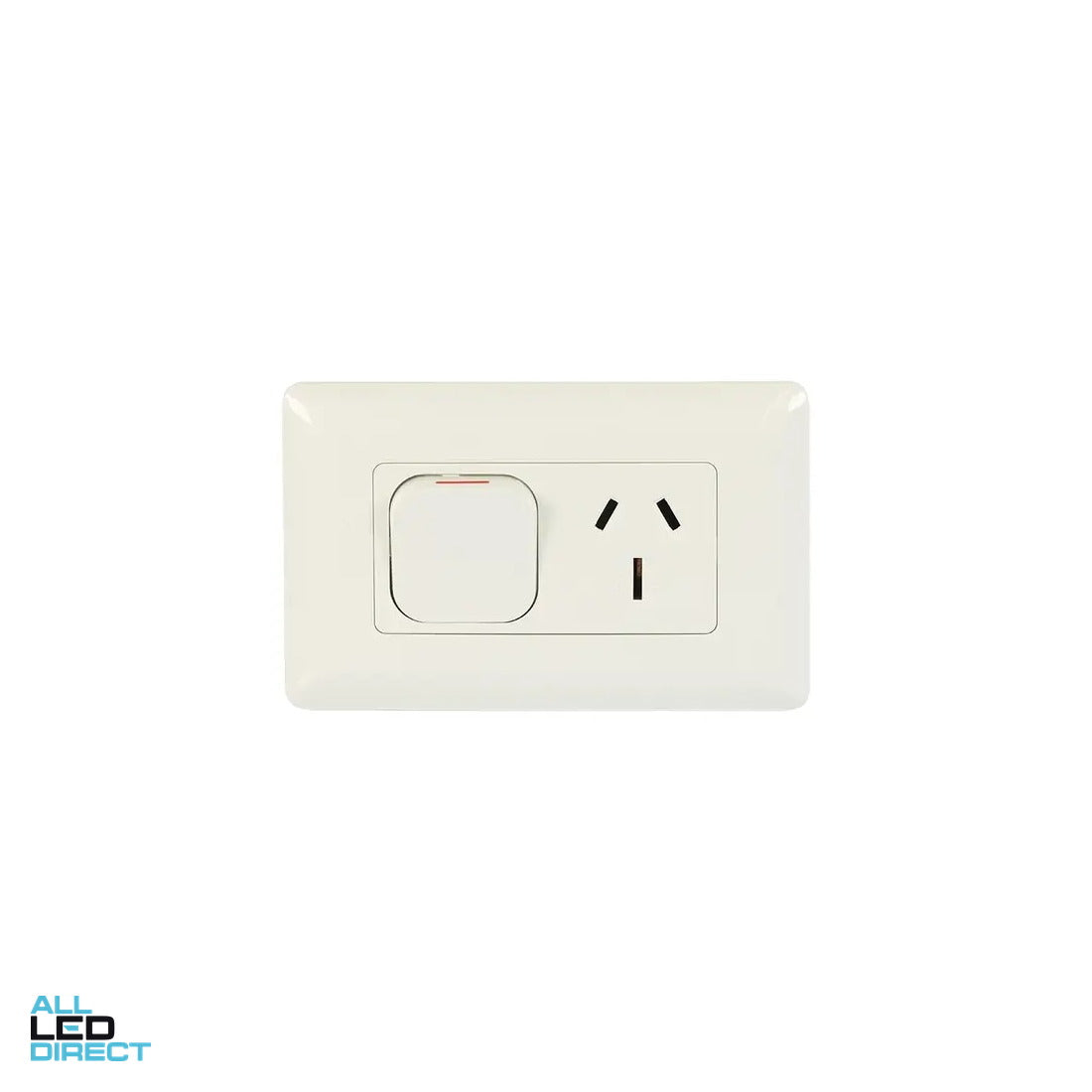 Tesla 15 Amp Large Dolly Single Internal Powerpoint White ALL LED Direct