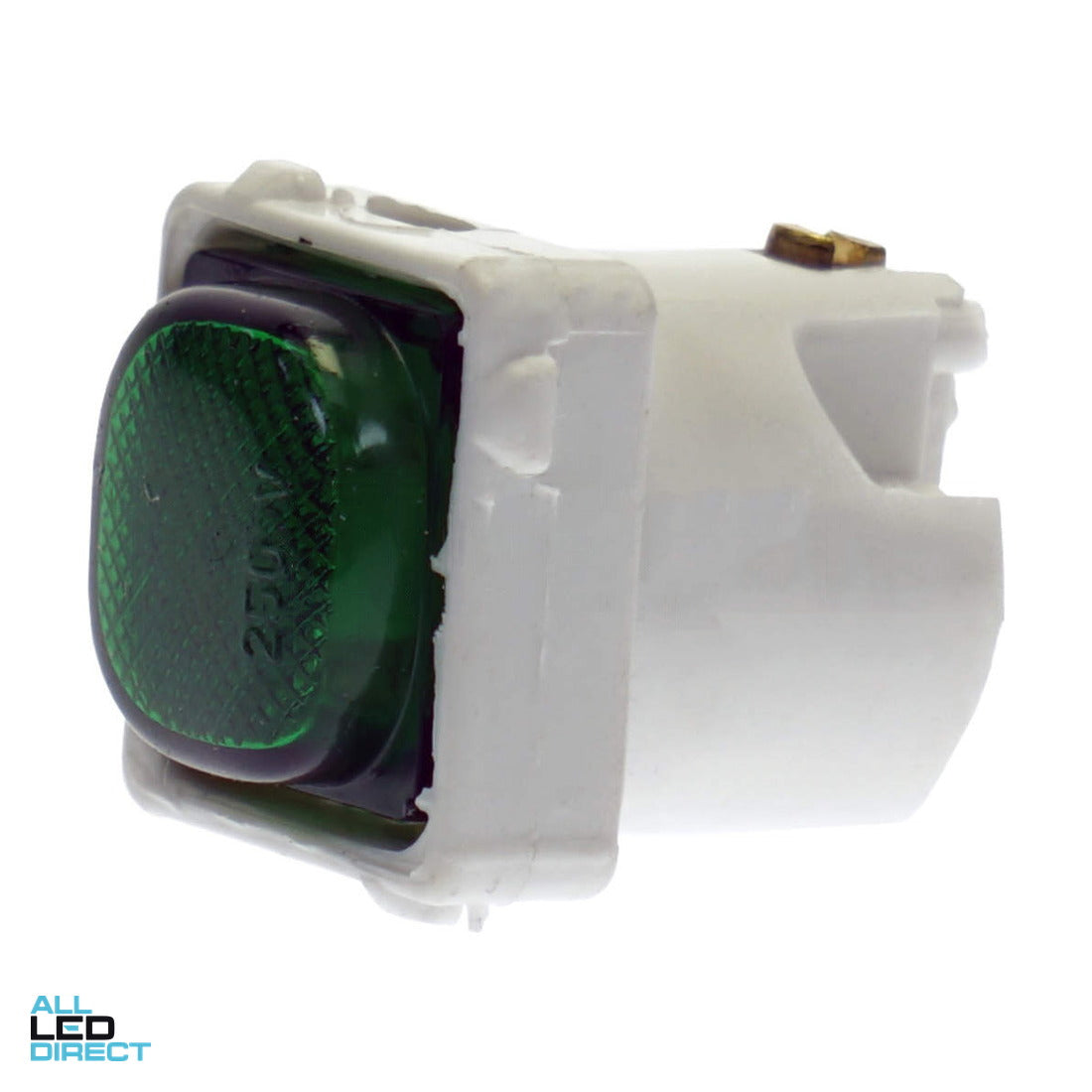 Tesla Neon Indicator Mech Green 250VAC ALL LED Direct