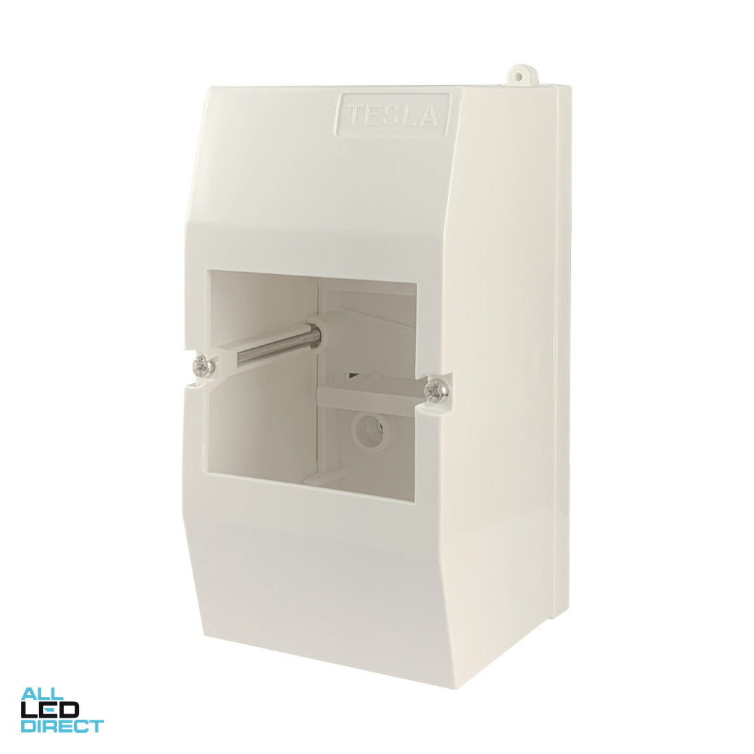 Tesla 3 Pole Surface Mounted Sealable Enclosure Including Din Rail IP30 ALL LED Direct