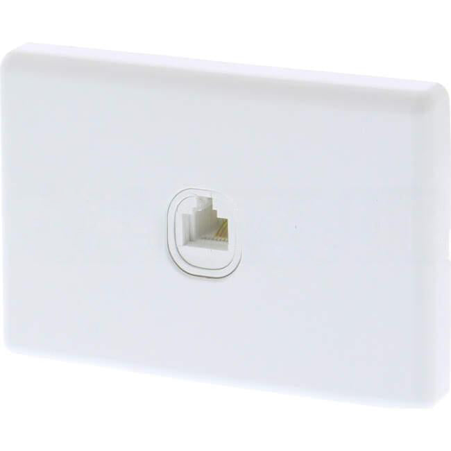 Tesla Classic Telephone Outlet White