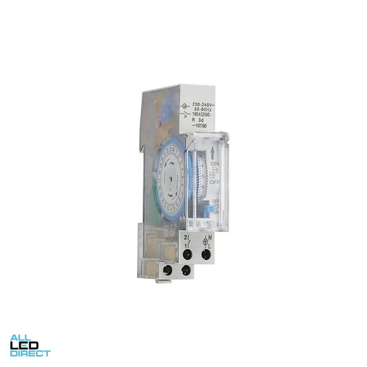 Tesla 16 Amp Analogue Time & Light Switch Daily Cycle 230 Volt + 3D Reserve ALL LED Direct
