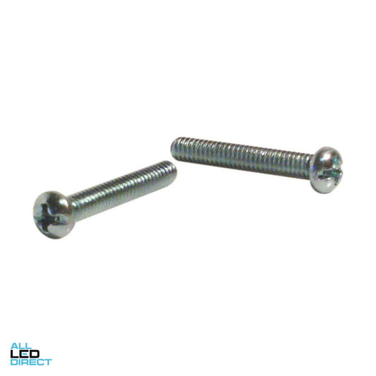 Repelec 5/32 x 1 Inch Round Slot Zinc Plated Metal Screw 100 Packet