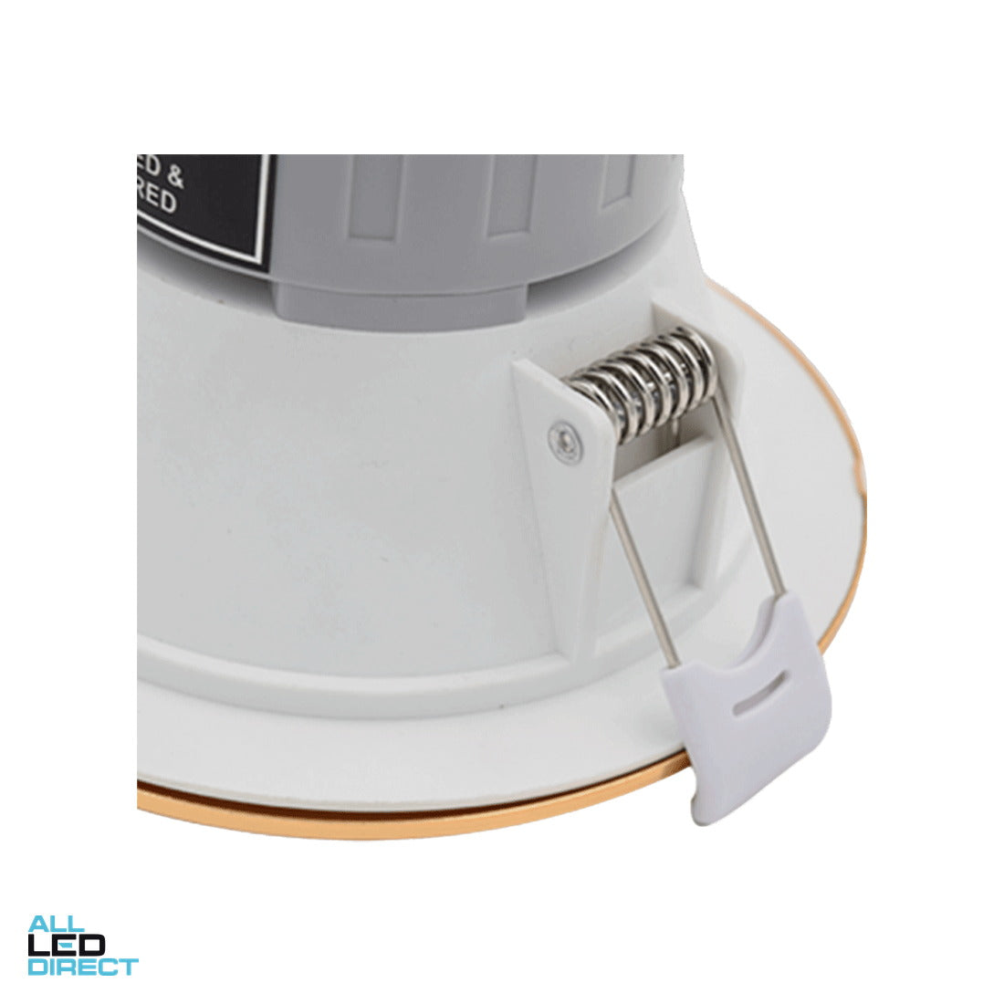 Haneco Clip On Trim Suitable for VIVA-LP LED Downlight Black ALL LED Direct