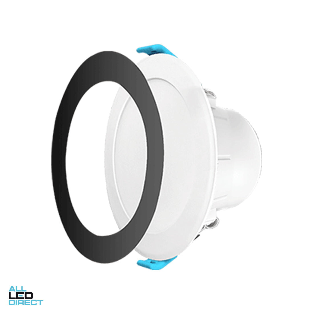Haneco Clip On Trim Suitable for VIVA-LP LED Downlight Black ALL LED Direct