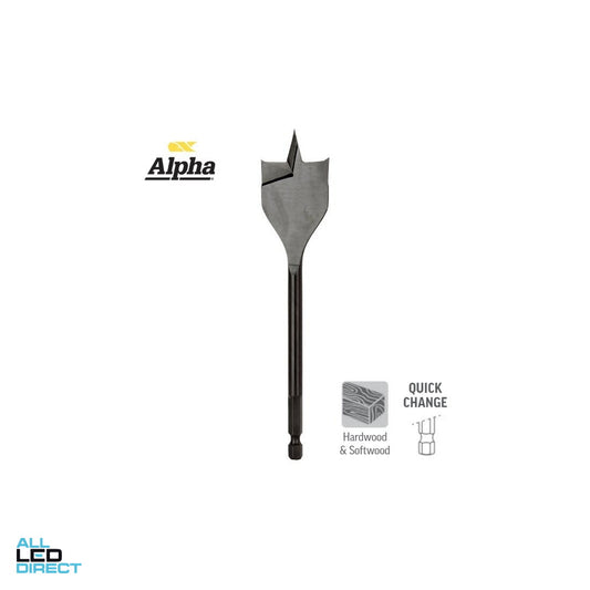 Sheffield 25mm Alpha Spade Bit - TurboBORE ALL LED Direct