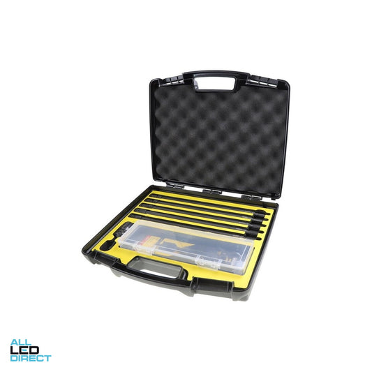 Sheffield Electricians 7 Piece 300mm 1/4in Pro Lock Locking Extension Bar Kit ALL LED Direct