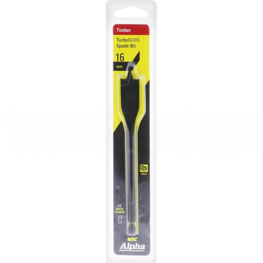 Sheffield 16mm Alpha Spade Bit - TurboBORE