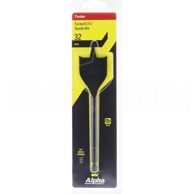Sheffield 32mm Alpha Spade Bit - TurboBORE
